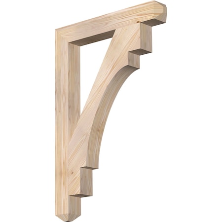 Ekena Millwork Merced Craftsman Smooth Bracket, Douglas Fir, 3 1/2"W x 26"D x 38"H BKT04X26X38MRC04SDF